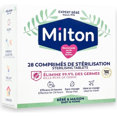 Sterilizační tablety MILTON (28 ks) – Hledejceny.cz