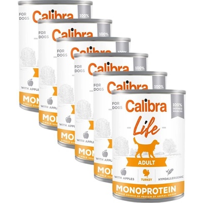 Calibra Dog Life Adult Turkey with Apples 400 g