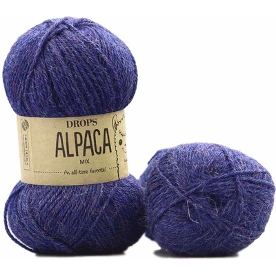 Drops Alpaca MIX 6360 tmavá modrá