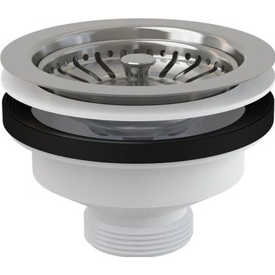 Alcadrain Výpust drezu 6/4" s mriežkou z nehrdzavejúcej ocele DN115, A37