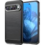 Techsuit Carbon Shield TPU калъф за Google Pixel 9 Pro - Черен KP30962
