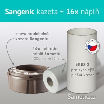 Sangenic znovunaplnitelná 16 náplní do kazety a SKID 2 – Zbozi.Blesk.cz
