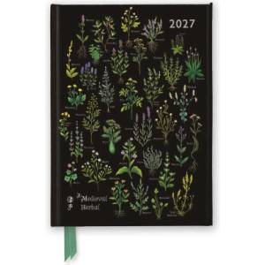 Flame Tree Publishing Anna Stead: Medieval Herbal 2027 Luxury Diary Planner - Page to View with Notes | ENGMT