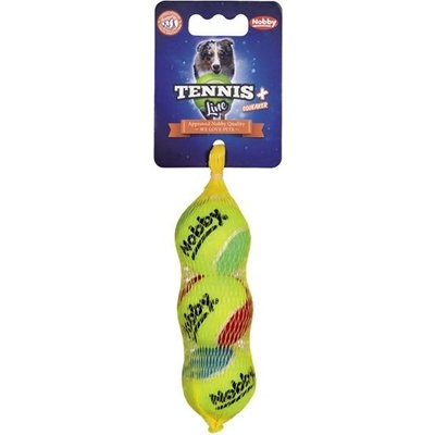 Nobby Tennis Line hračka tenisový loptičku farebný XS 4 cm 3 ks
