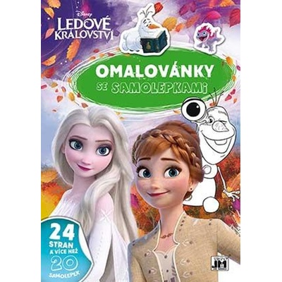 Omalovánky se samolepkami Ledové království