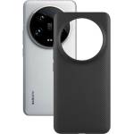 IMAK Матов Силиконов Калъф за Xiaomi 14 Ultra, Imak Twill Case, Черен (5906601999671)