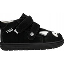 BARTEK 8632061 BAREFOOT BOTY DĚTSKÉ POLOBOTKY KŮŽE SUCHÝ ZIP černé Č
