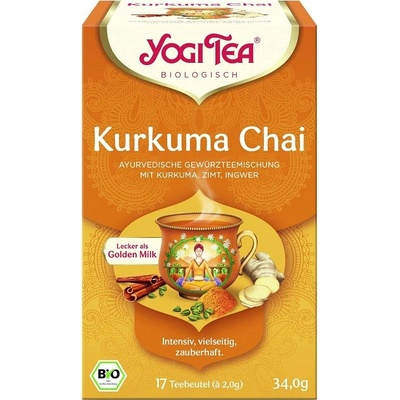 Yogi Tea Bio Ajurvédsky čaj s kurkumou škoricou a zázvorom 17 ks