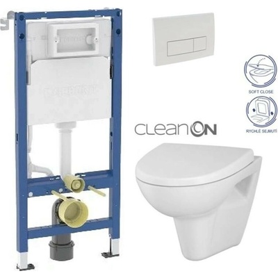 CERSANIT GEBERIT DuofixBasic s tlačítkem DELTA51 WC 458.103.00.2 51BI PA1