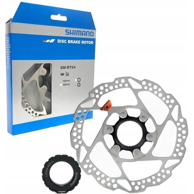 Shimano SM-RT54 160 mm 6 dier strieborná