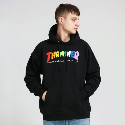 Thrasher Rainbow Mag hoodie black