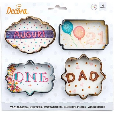 Vykrajovátka rámiky, 4 ks - Decora - Decora