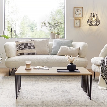 EGLO 424801 - Холна маса AUKSIDE 53, 5x100 cm кафява/черна (EG424801)