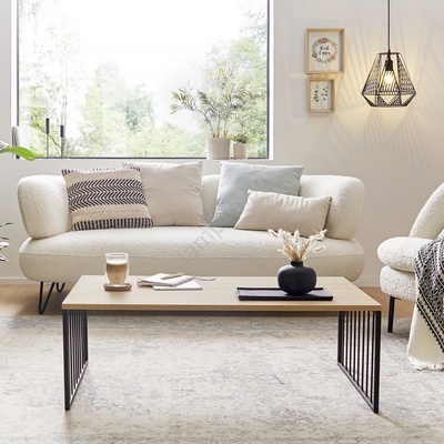 EGLO 424801 - Холна маса AUKSIDE 53, 5x100 cm кафява/черна (EG424801)