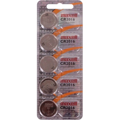Maxell Бутонна батерия литиева cr-2016 3v 5бр. в блистер /цена за 5 бр. / maxell (ml-bl-cr-2016-5pk)