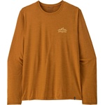 Patagonia Мъжка спортна тениска Patagonia L/S Cap Cool Daily Shirt Cloud Crag Sport shirt - Cinnamon Brown / Dark Cinnamon Brown X-Dye - размер XL (216-8005-0515)
