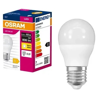 OSRAM LED ЛАМПА VALUE CLP60 806lm/827 E27 LEDVANCE (LEDVANCE 4099854546921)