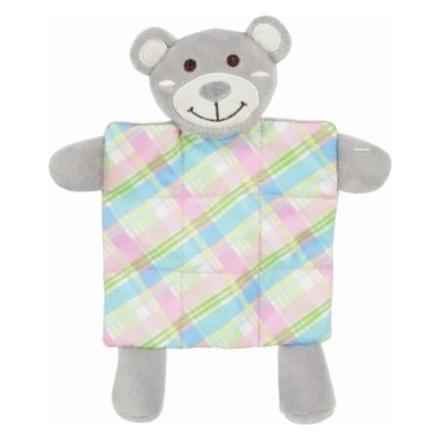 Blanket plyš šedý medvídek 20 cm