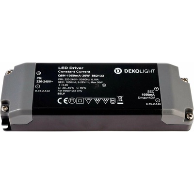 Dekolight Deko-Light napájení BASIC, Q8H-1050mA/30W konstantní proud 1050 mA IP20 9-28V DC 30,00 W 862133