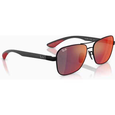 Ray-Ban Слънчеви очила Ray-Ban Rb8336M Scuderia matt black/dark grey mirror blue/red