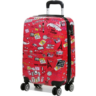 Snowball Madisson 4W ABS S 86820G-30 červená 38 l