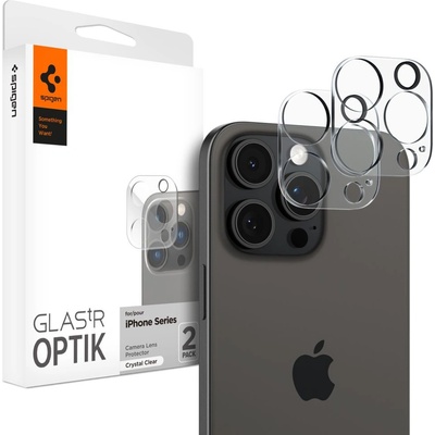 Spigen Протектор за камера за iPhone 14 Pro / Pro Max / 15 Pro / Pro Max / 16 Pro / Pro Max (комплект 2) - Spigen Glas. tR Optik - Clear