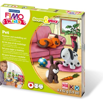 FIMO Комплект глина Staedtler Fimo Kids, 4x42g, Pet (23850-А-PET)