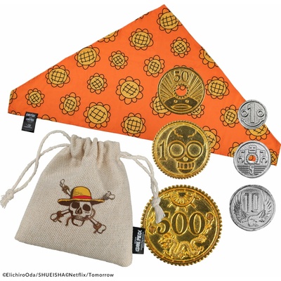 Distrineo Dárkový set One Piece Nami's Bandana & Berry Coins šátek a mince