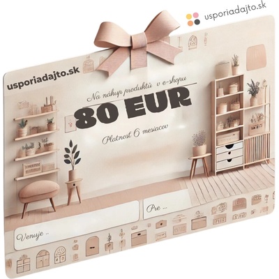 usporadejto.cz Darčekový poukaz / Tip na darček / Voucher v hodnote 80 EUR