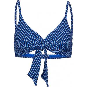 Seafolly Дамско бикини горнище Seafolly Women's Cleo Twist Tie Front Bralette Bikini top - Indigo - размер 34 (EU) (150-1770-0212)