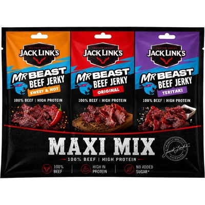 Jack Link's Beef Jerky ochutnávkový Maxi mix 6 x 60 g