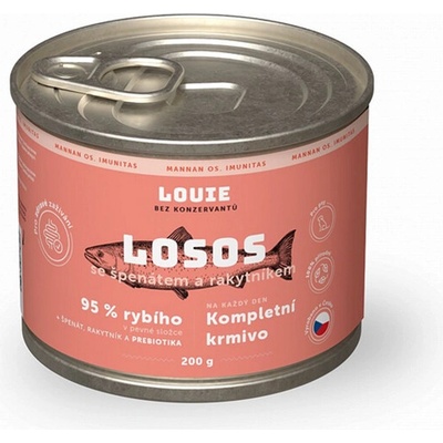 Louie Dog Losos s rakytníkom špenátom prebiotikami 200 g