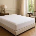 Mila Home Luxury Бял еластичен чаршаф от памук Renforcé 200x140 cm Ranforce - Mila Home Luxury (MHFS052)