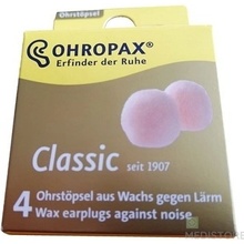 Ohropax CLASSIC Ušné vložky voskové jednorazové 4 ks