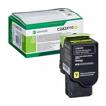 Lexmark Тонер касета Lexmark C242XY0 Yellow, Extra High, Yield Return Programme, 3 500 страници, Жълт, C242XY0