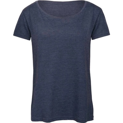 B&C Triblend /women Dámske tričko modrá heather navy