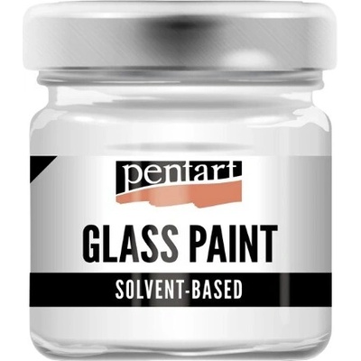Pentart Farba na sklo a porcelán 30 ml biela