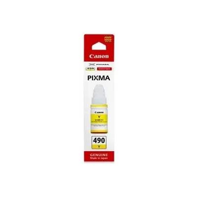 Canon БУТИЛКА МАСТИЛО ЗА CANON PIXMA G1400/G2400/G3400 - /490/ - GI-490Y (GI490Y) - Ink Bottle - Yellow - PN BS0666C001AA (201CANGI490Y)
