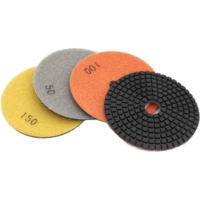 Brúsny diamantový kotúč 100 mm, zrno 150 suchý zips, na brúsenie žuly, XL-TOOLS