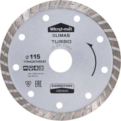 Kovoinox Turbo diamantový kotouč 115 x 2,2 x 22 mm