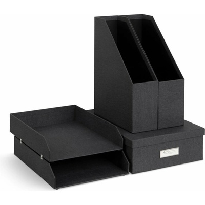 Bigso Holger Canvas Paper Laminate organizér černá
