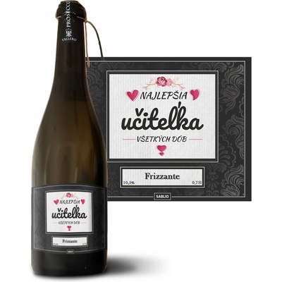 Sablio Najlepšia učiteľka všetkých čias Prosecco biele suché šumivé víno 10,5 % 0,75 l (holá fľaša)