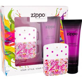 Zippo Fragrances Popzone for Her Подаръчен комплект, Тоалетна вода 40 ml + Мляко за тяло 100 ml, Жени