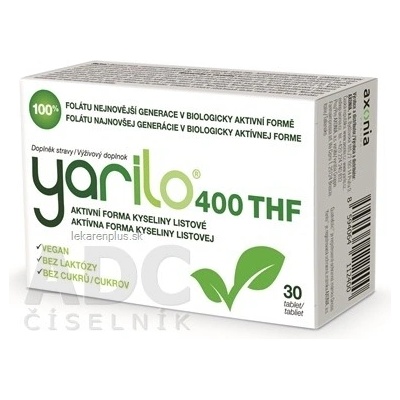 YARILO 400 THF aktívna forma kyseliny listovej 30 ks