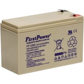 First Power Акумулаторна батерия FirstPower MS9-12, 12V, 9Ah, F2 конектори (MS9-12)