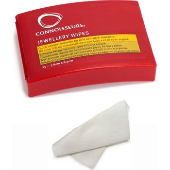 Connoisseurs Кърпички за почистване на златни и сребърни бижута 25 бр. в кутия Connoisseurs