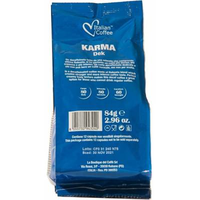 Italian coffee karma bezkofeínová 12 ks