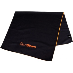 GymBeam Mini Quick-Drying Sports Towel | Black-Orange [50 x 90 cm]