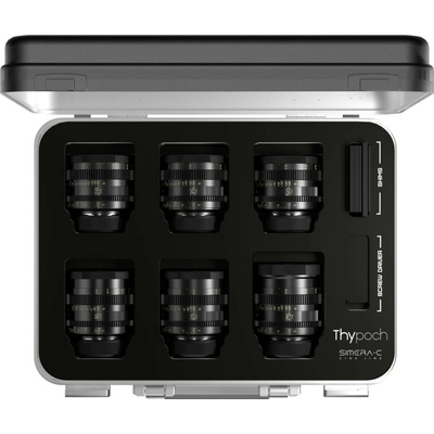 Thypoch Simera-C 16/21/28/35/50/75 mm T1,9/T1,5 Leica M sada 6 objektivů v kufru