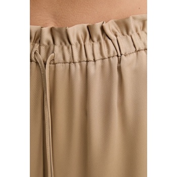Simona Corsellini Панталон Simona Corsellini в бежово с широка каройка, с висока талия P25CPPA004 (P25CPPA004)